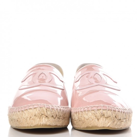 CHANEL  Patent CC Espadrilles 42 Pink - Picture 3 of 4
